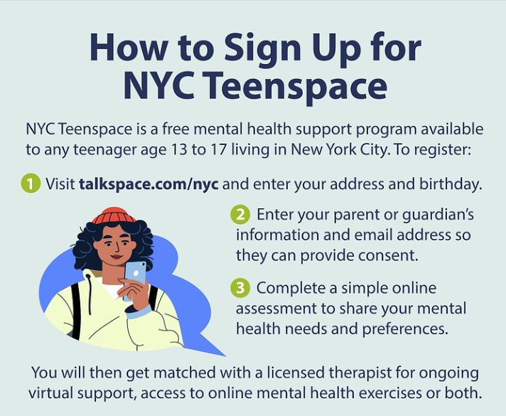 NYC Teenspace: A Mental Health Opportunities for Students